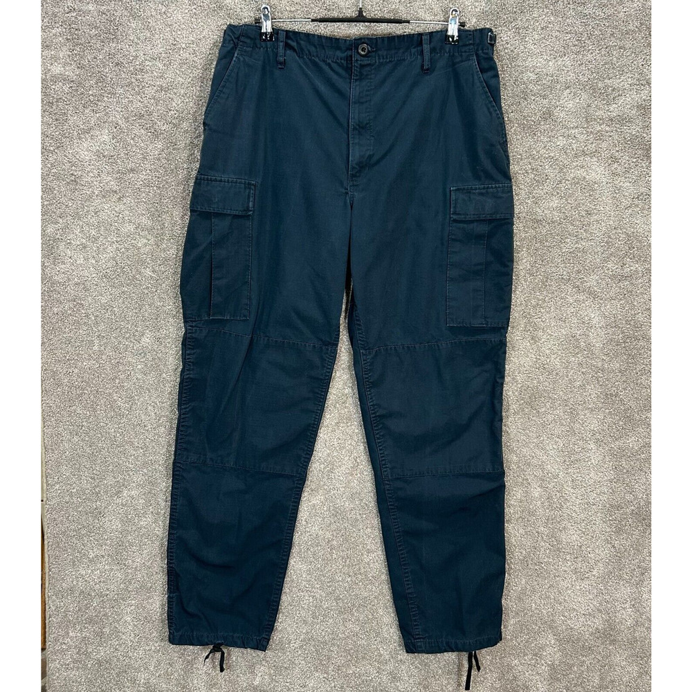 Genuine Gear Tactical Pants Means Large Blue Cargo‎ Ripstop Measures 36x33 EMS